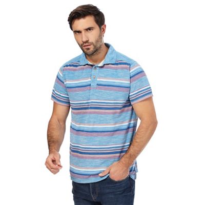 Multi-coloured stripe polo shirt